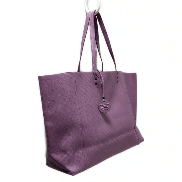 Auth BOTTEGA VENETA Intrecciomirage - Pink Leather B********* Tote Bag - Picture 5 of 10